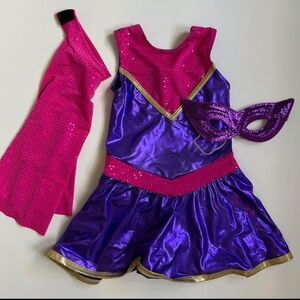 4T superhero cape dress costume
